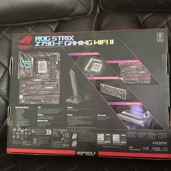 ASUS ROG Strix Z790-E Gaming WiFi II LGA 1700(Intel 14th & 13th & 12th Gen)ATX - Picture 5 of 5